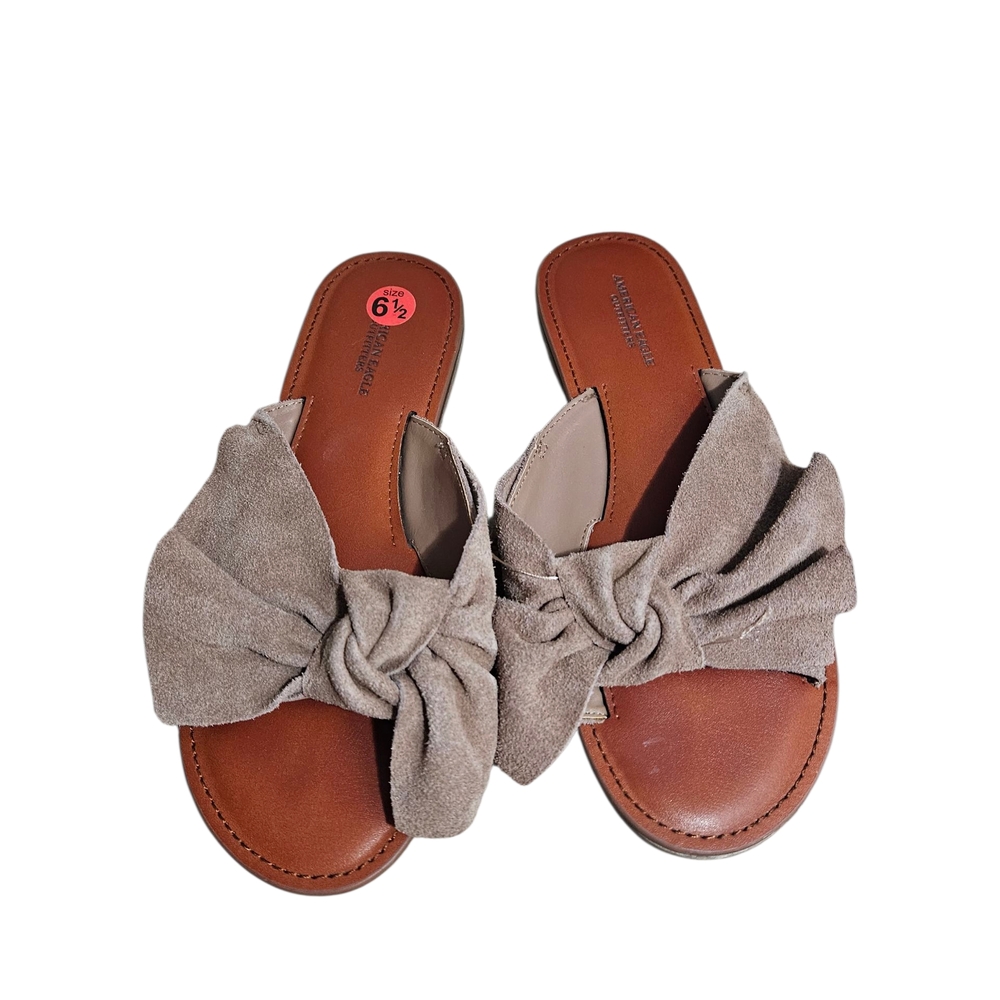 Mossimo Supply Co. Women's Brown Suede Bow Sandals